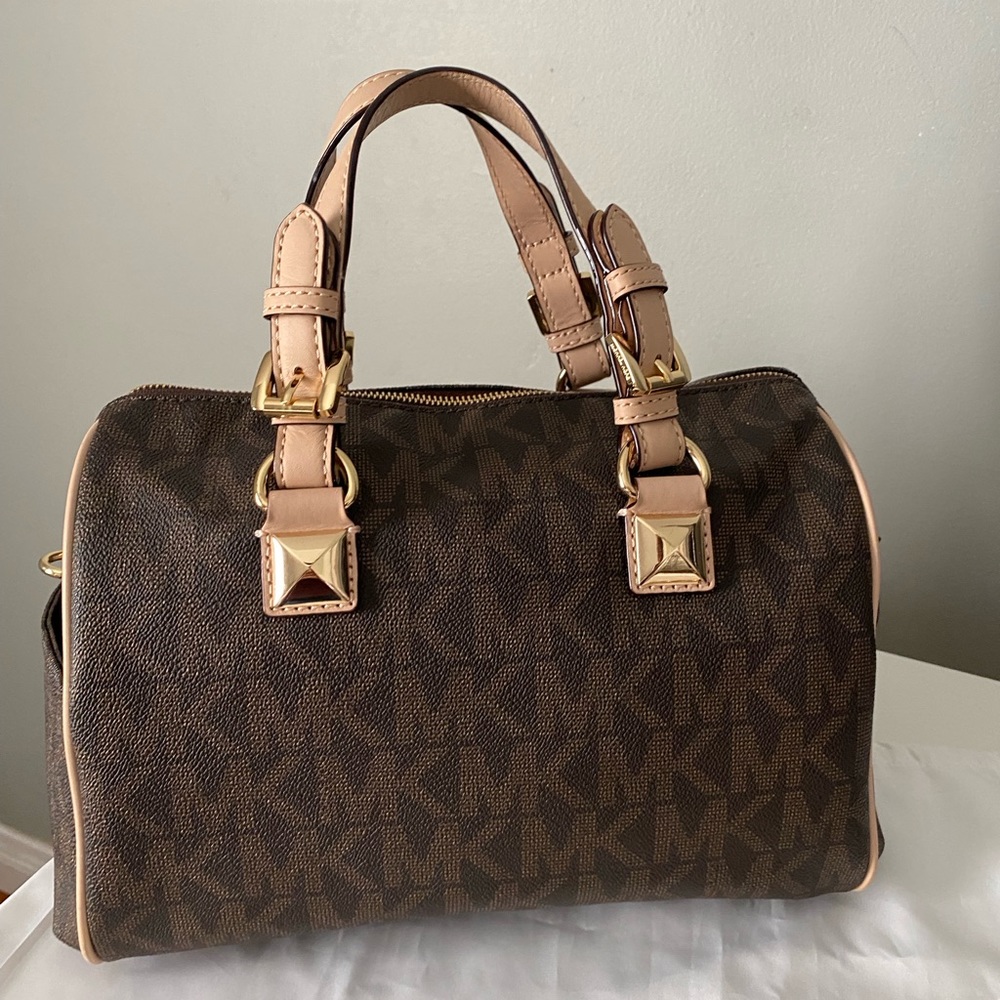 Michael Kors Grayson Satchel With matching wallet - Picture 10 of 12